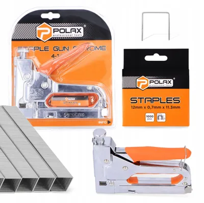Obrázek produktu pro Polax Ruční sponkovačka 4-14 mm pro čalounění s 1000 sponkami