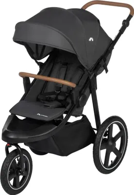 Produktbild von Bebeconfort Cloudy, All-Terrain-Baby Stroller, 0-4 Jahre (max. 22kg), verstellbar, schnell zusammenklappbar, 3 groe Luftreifen, Mineral Graphite