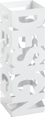 Image de Porte-parapluies HAKU blanc - métal, L/H/P : 16 x 48 x 16 cm