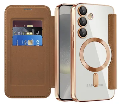 Obrázok produktu pre Techsuit - SmartMag Book puzdro na Samsung Galaxy S24 Plus - hnedé