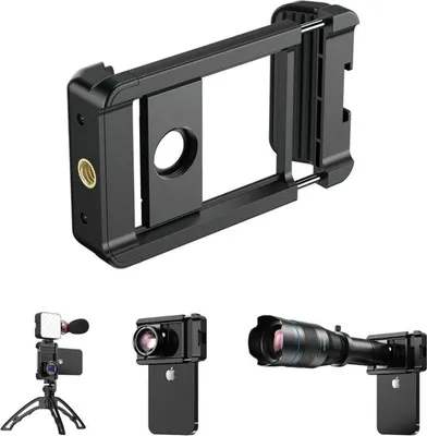 Image de APEXEL Adaptateur d'objectif pour lentilles threadées 17mm Support de smartphone