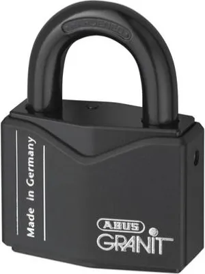 Produktbild von Diebstahlsicheres Vorhängeschloss Abus Granit 37/55, 2 Schlüssel, abnehmbarer Bügel
