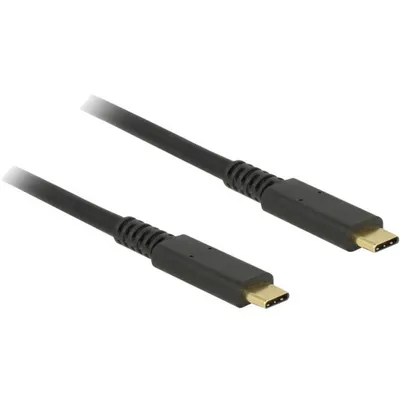 Produktbild von DeLOCK 85207, 1 m, USB C, USB C, USB 3.2 Gen 2 (3.1 Gen 2), 10 Gbit/s, Schwarz