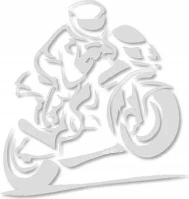 Image de CAR RACER autocollant moto pour voiture, blanc