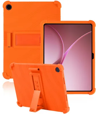 Produktbild von Tablet Hülle für Oppo Pad Air 10,36", Stoßfeste Weiches Silikon Schutzhülle mit Standfunktion Orange