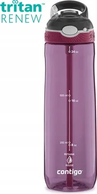 Immagine prodotto di ContiGo! Ashland 720ml Tritan Renew™ bottiglia d'acqua con cannuccia - Prugna