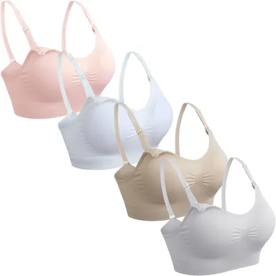 Produktbild von GXXGE Still-BH, Schwangerschafts-BHS, Push-Up, Seide, nahtlos, Bralette, Unterwä