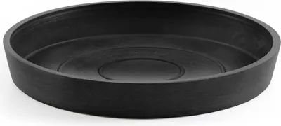Obrázek produktu pro Podmiska Ecopots kulatá Ø 18 cm, výška 2,5 cm, antracitová