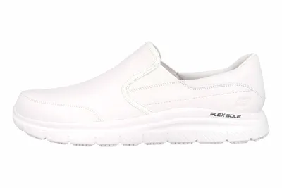 Produktbild von Skechers FLEX ADVANTAGE SR BRONWOOD Arbeitsschuhe in Übergrößen Weiß 77071EC WHT große Herrenschuhe, Größe:47.5