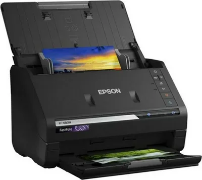Produktbild von Epson FastFoto FF-680W 600 x 600 DPI Sheet-fed scanner Black A4 (B11B237401)