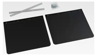 Produktbild von Spritzschutz für LKW aus schwarzem PVC - 45 x 35 cm