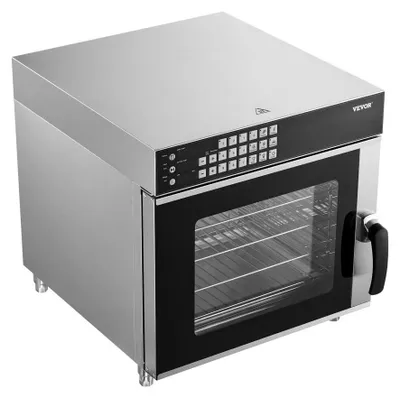Produktbild von Kommerzielle Konvektionsbackofen, 2800 W - 58 Liter Fassungsvermögen - Edelstahl - Elektrischer Tischofen