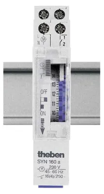 Immagine prodotto di Theben Timer analogico, programma giornaliero, 1 canale, 1TE, sincronizzato con la rete, 1 pz.
