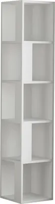 Produktbild von Bücherregal Alpheratz, Büroregal, Mobiler Buchhalter, Bücherbrett, 34x34 h161 cm, Weiß