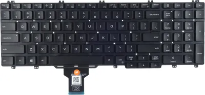 Produktbild von Tastatur für Dell Latitude 5500 5501 5510 Laptop OHNE TRACKPOINT QWERTY