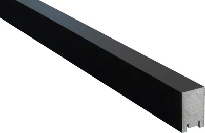 Produktbild von HEXIM 2,7m Lamellen MDF Holz - Lamellenwand Raumteiler Top Design Holzlamellen Wandverkleidung - (16 Stück - Black Edition) Lamellen Raumakustik Ökologisch