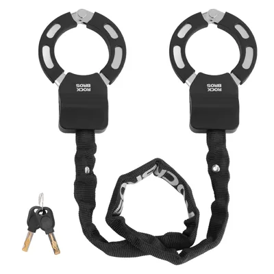 Produktbild von ROCKBROS E Scooter Schloss Handschellenschloss 59,5 cm Leichtes Fahrradschloss für Roller & Fahrrad Schwarz