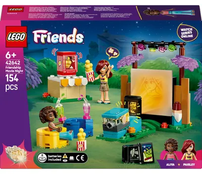 Produktbild von Lego Friends 42642 Filmmarathon mit Projektor, Popcorn und Comic, Spielset