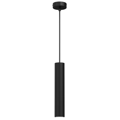 Zdjęcie produktu dla Lampa wisząca czarna tuba punktowa Raito 1xGU10 8W Luminex