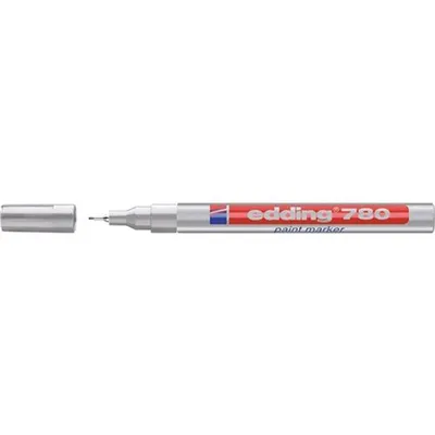 Zdjęcie produktu dla Marker Edding 780 srebrny szerokość linii 0,8 mm okrągła końcówka