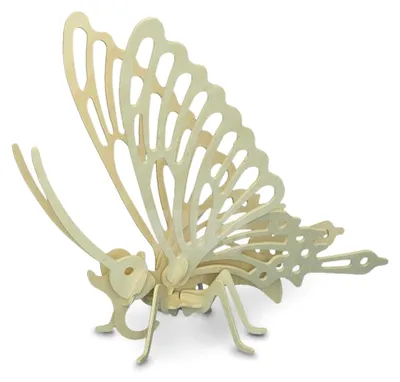 Produktbild von Holzbausatz Schmetterling zum Zusammenbauen, vorgestanzt, 27 x 33 x 17 cm (H x L x B)