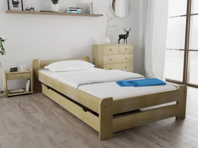 Produktbild von Bett Emily 90 x 200 cm, Kiefer Matratze: Ohne Matratze, Lattenrost: Ohne Lattenrost