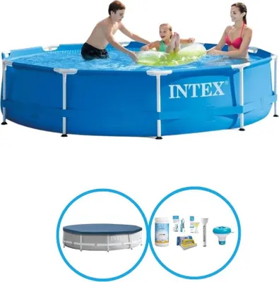 Zdjęcie produktu dla Metalowa rama basenu Intex 305x76 cm - Zestaw basenowy