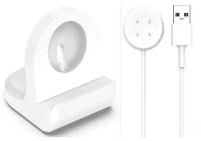 Image de Pour Google Pixel Watch 3 41 / 45mm silicone support de charge + Watch câble de charge 1 mètre