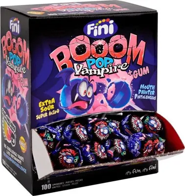 Obrázek produktu pro Tri D'Aix Finipop Vampire + Gum Lollies 100 ks.