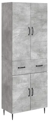 Produktbild von vidaXL Schrankset 2 stk. Betongrau Holzwerkstoff