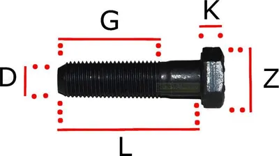 Image de 38 mm filetage à droite lame vis McCulloch Poulan Tondeuse à gazon 5328510-84