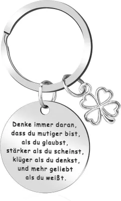 Produktbild von Gelüste Schlüsselanhänger, rostrühriger Klavierschlüsselanhänger, edelstahler Klavierschlüsselanhänger, ermutigendes Geschenk, Weihnachtsgeschenke für Frauen, Kollegen und Freunde