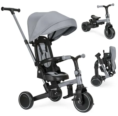 Produktbild von KikkaBoo Dreirad ab 1 Jahr mit Schubstange 8-in-1 ALUMA, Faltbares Kinderfahrzeu