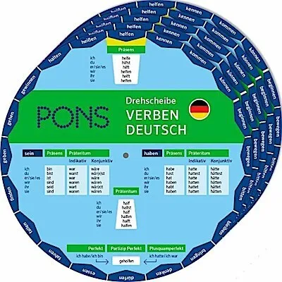 Produktbild von Drehscheibe Verben Deutsch PONS: Unregelmäßige Verben schnell nachschauen