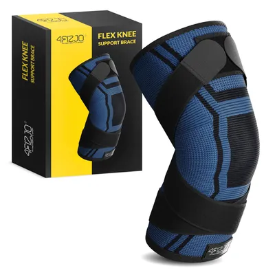Produktbild von 4FIZJO Knieorthese, Kniegelenk-Stabilisator mit Patella-Aussparung, schwarz/grün, XXL