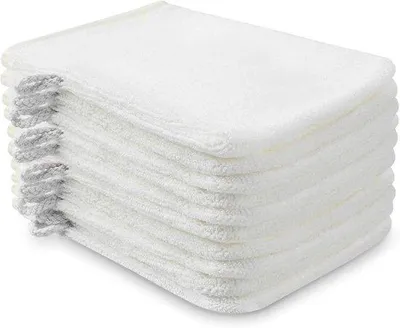Obrázok produktu pre 10 ks mäkkých uterákov z mikrovlákna, 15 x 21 cm, savé, biele