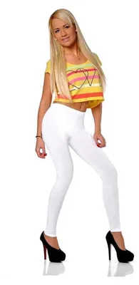 Produktbild von Damen Leggings Leo Zebra Print Stretch Slim Fit, Weiß S/36