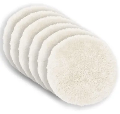 Zdjęcie produktu dla Pokrowce na poduszki vidaXL, 6 sztuk, HEERLEN, białe, średnica 40 cm, polar PV