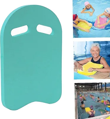 Produktbild von Schwimmbrett Kick mit Griffen | Kickboard, Schwimmhilfe, Schwimmtraining für Erwachsene u. Kinder | Extra starker 3-lagiger PE-Schaum