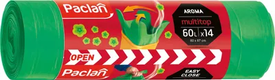 Produktbild von Paclan Multitop Müllsäcke 60l 14 Stück 136893