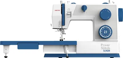 A sewing machine is shown against a white background.
