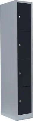 Produktbild von Schließfachschrank Wertfachschrank Fächerschrank Spind 4 Fächer Anthrazit 520418