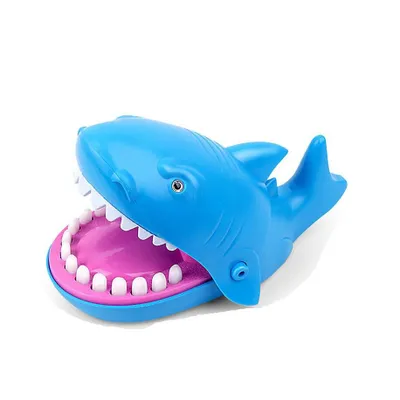 Imagen del producto de Juguete de cocodrilo con sonido y luces. Juguete de dinosaurio tiburón con sonido y luces, ideal para fiestas. Color: azul
