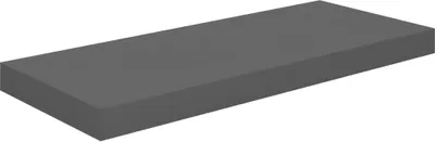 Immagine prodotto di vidaXL Scaffale a parete galleggiante grigio lucido 60x23,5x3,8 cm MDF