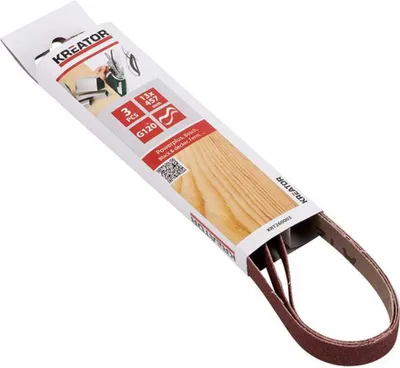 Produktbild von 3er-Pack Schleifbänder - Körnung 120 - 13 x 457 mm