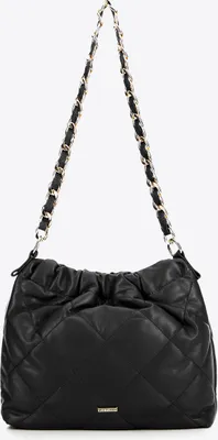 Image de Wittchen Sac à main pour femme en similicuir noir avec chaîne
