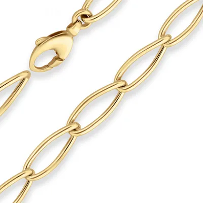Produktbild von 7,6mm Armband Fantasiekette Goldarmband Armschmuck aus 585 Gold Gelbgold 19cm