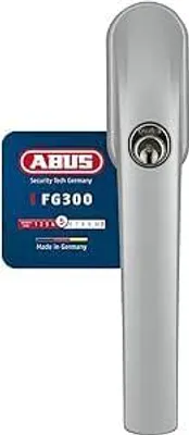 Produktbild von ABUS Abschließbarer Fenstergriff FG300 AL0145 - Fensterknauf mit Druckzylinder, gleichschließend - ABUS-Sicherheitslevel 5 - 37386 - Silber