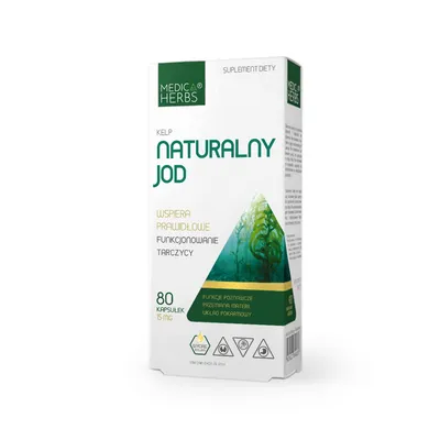 Productafbeelding van MEDICA HERBS Natuurlijk Jodium, 150 mcg, 80 capsules.