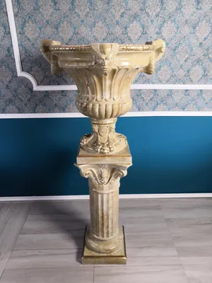 Zdjęcie produktu dla XXL Vase Tisch Dekoration Deko Vasen 69cm Antik Stil Skulptur Figur Kelch Rom